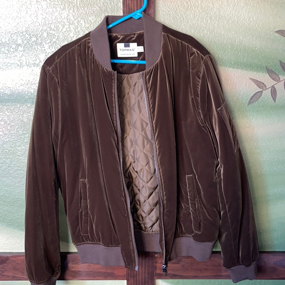 Topman velvet bomber jacket